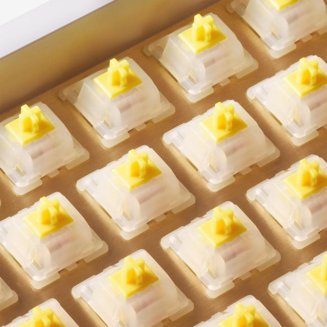 gateron ks-3 milky yellow switch in board