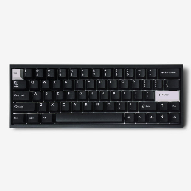 top down view of kbdfans tofu 60 mechanical keyboard