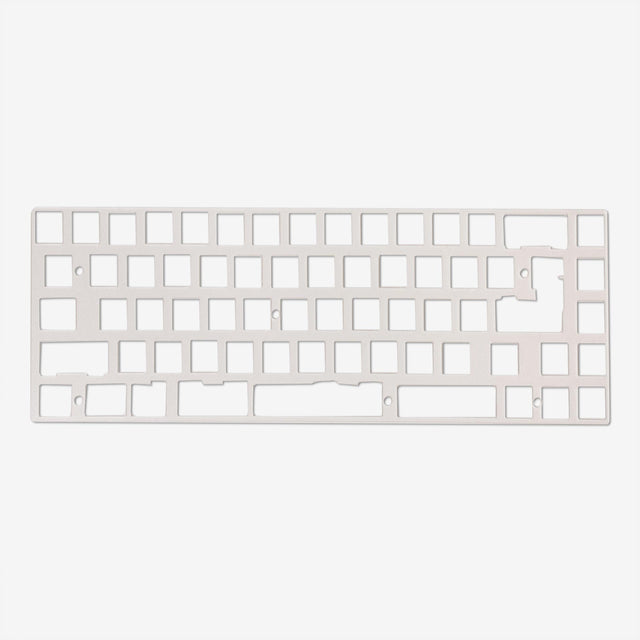 Front view of 65 mechanical keyboard acrylic plate