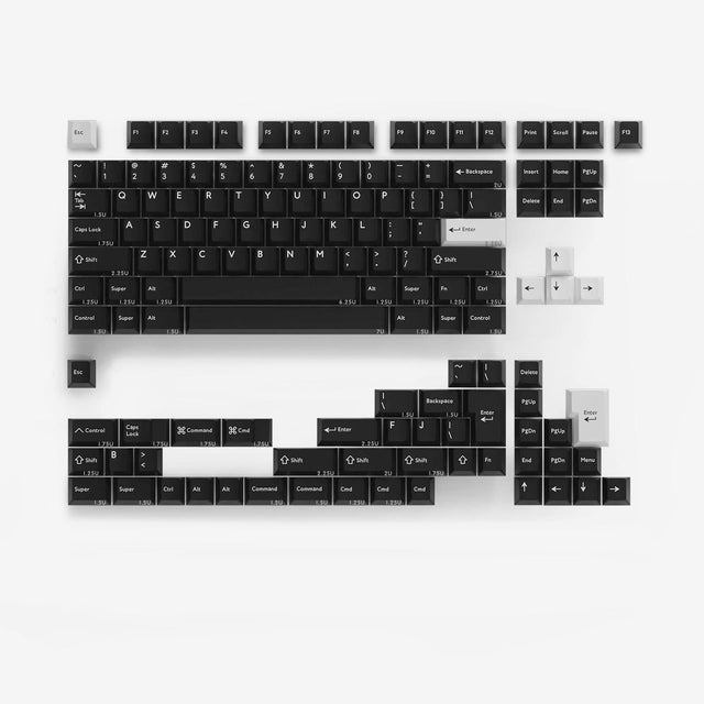 pbtfans black wob keyboard keycaps