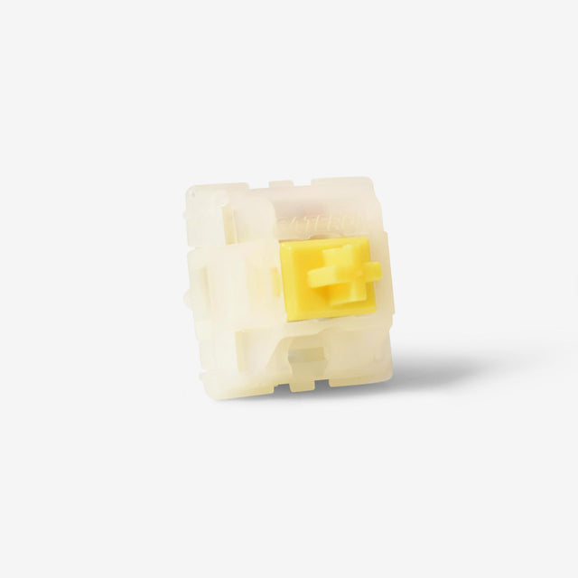 gateron ks-3 milky yellow pro switch close up