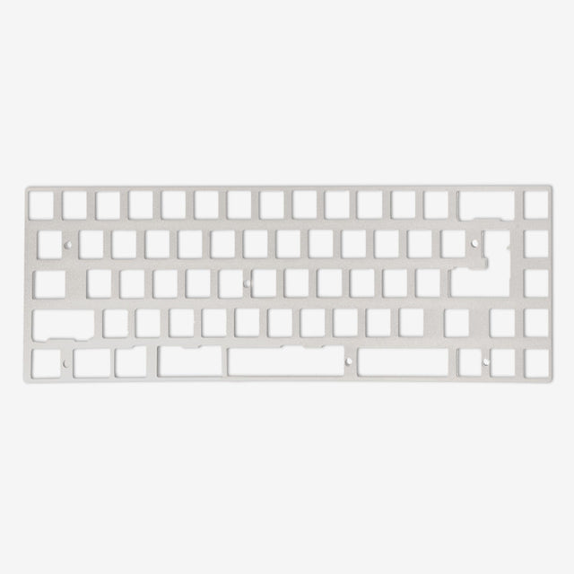 Front view of 65 mechanical keyboard aluminium plate